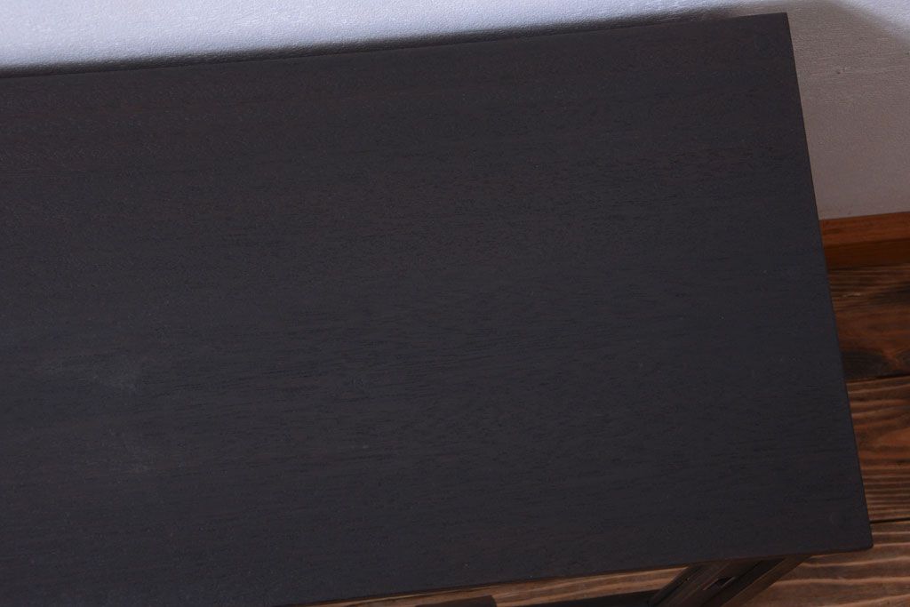 アンティーク家具　和製アンティーク　古い木の引き出し付き小さな収納棚