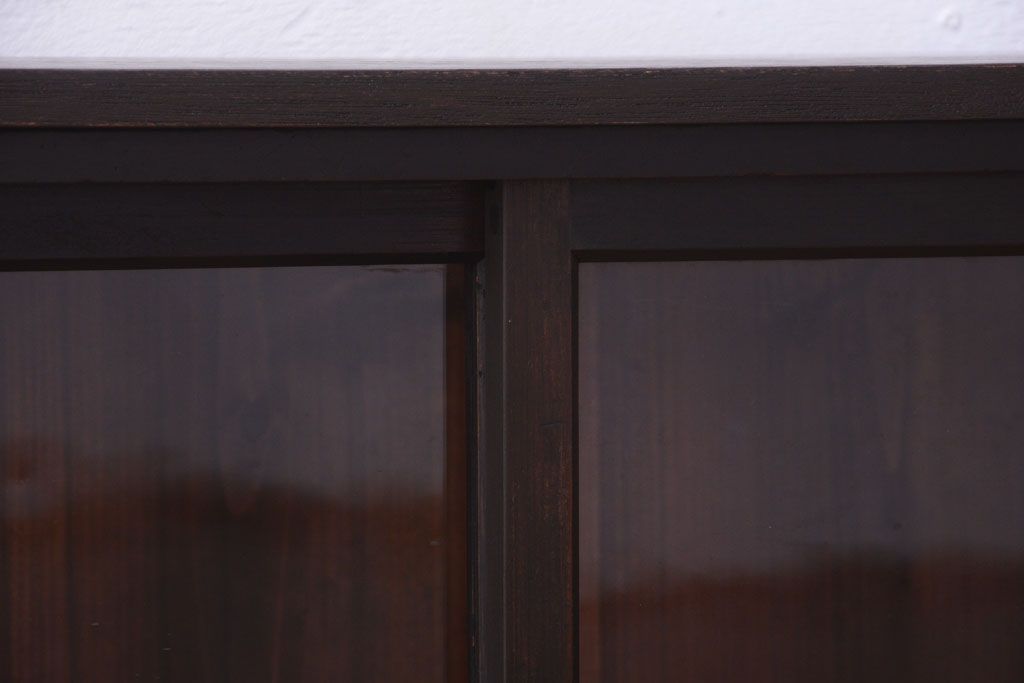 アンティーク家具　和製アンティーク　古い木の引き出し付き小さな収納棚