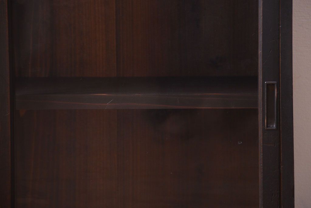 アンティーク家具　和製アンティーク　古い木の引き出し付き小さな収納棚