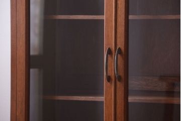 アンティーク家具　和製アンティーク　古い木の小ぶりな引き出し付き本箱