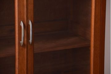 アンティーク家具　和製アンティーク　古い木の小ぶりな引き出し付き本箱