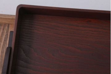 アンティーク雑貨　和製アンティーク　栗材製!上質な古い脚付き衣装盆(お膳・トレー・お盆)