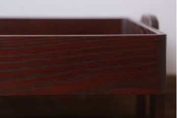 アンティーク雑貨　和製アンティーク　栗材製!上質な古い脚付き衣装盆(お膳・トレー・お盆)