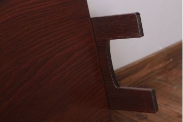 アンティーク雑貨　和製アンティーク　栗材製!上質な古い脚付き衣装盆(お膳・トレー・お盆)