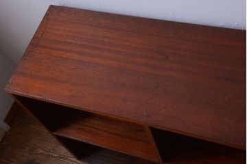 アンティーク家具　和製アンティーク　特大サイズ!古い木の重厚なアンティークマス目棚(3)