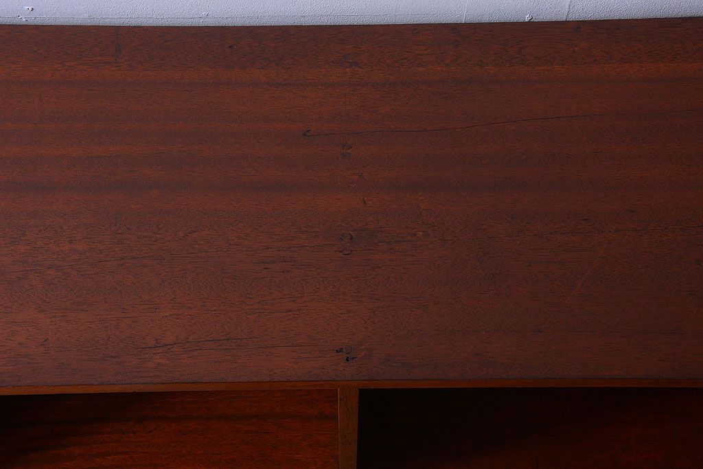 アンティーク家具　和製アンティーク　特大サイズ!古い木の重厚なアンティークマス目棚(3)