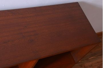 アンティーク家具　和製アンティーク　特大サイズ!古い木の重厚なアンティークマス目棚(3)