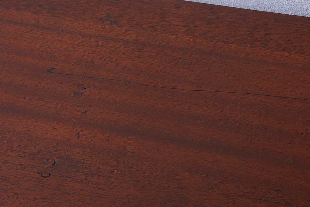 アンティーク家具　和製アンティーク　特大サイズ!古い木の重厚なアンティークマス目棚(3)