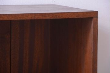 アンティーク家具　和製アンティーク　特大サイズ!古い木の重厚なアンティークマス目棚(3)