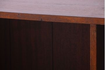 アンティーク家具　和製アンティーク　特大サイズ!古い木の重厚なアンティークマス目棚(3)