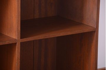 アンティーク家具　和製アンティーク　特大サイズ!古い木の重厚なアンティークマス目棚(3)