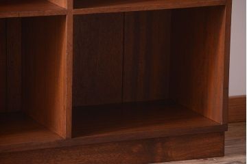 アンティーク家具　和製アンティーク　特大サイズ!古い木の重厚なアンティークマス目棚(3)