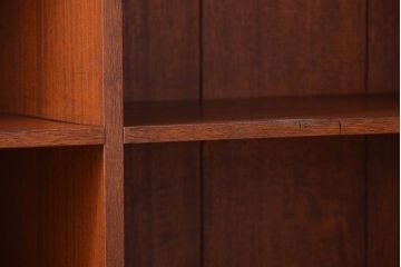 アンティーク家具　和製アンティーク　特大サイズ!古い木の重厚なアンティークマス目棚(3)