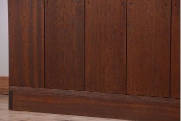 アンティーク家具　和製アンティーク　特大サイズ!古い木の重厚なアンティークマス目棚(3)