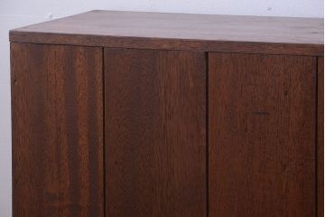 アンティーク家具　和製アンティーク　特大サイズ!古い木の重厚なアンティークマス目棚(3)