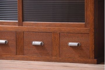 アンティーク家具　和製アンティーク　古い木製の縦型重ね収納棚