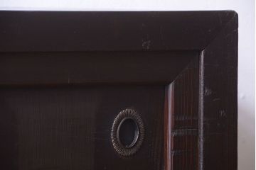 アンティーク家具　古民具・骨董　重厚な鉄脚がモダンな小さなアンティーク水屋箪笥