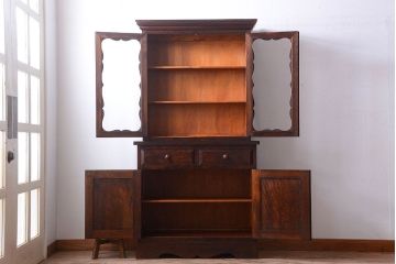 中古　松本民芸家具　おしゃれな食器棚