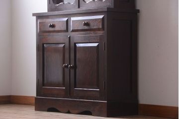 中古　松本民芸家具　おしゃれな食器棚