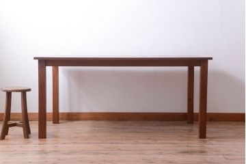【リメイク・ダイニングテーブル】天板オーク材のダイニングテーブル