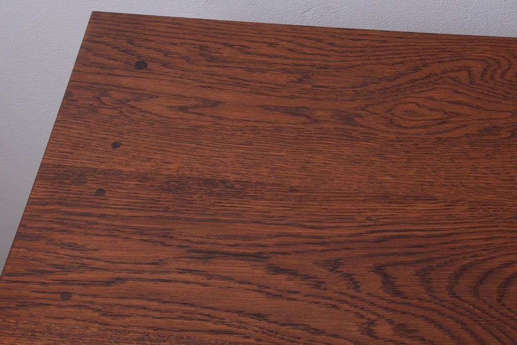 【リメイク・ダイニングテーブル】天板オーク材のダイニングテーブル