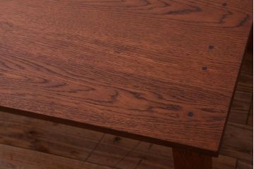 【リメイク・ダイニングテーブル】天板オーク材のダイニングテーブル