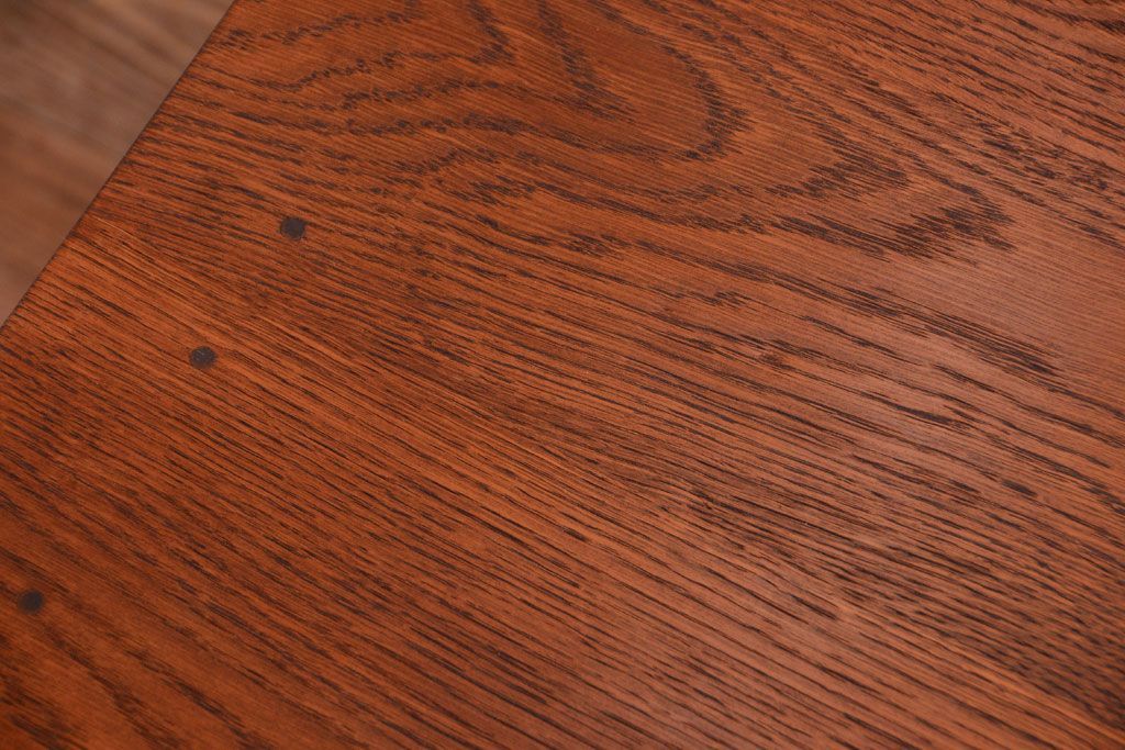 【リメイク・ダイニングテーブル】天板オーク材のダイニングテーブル