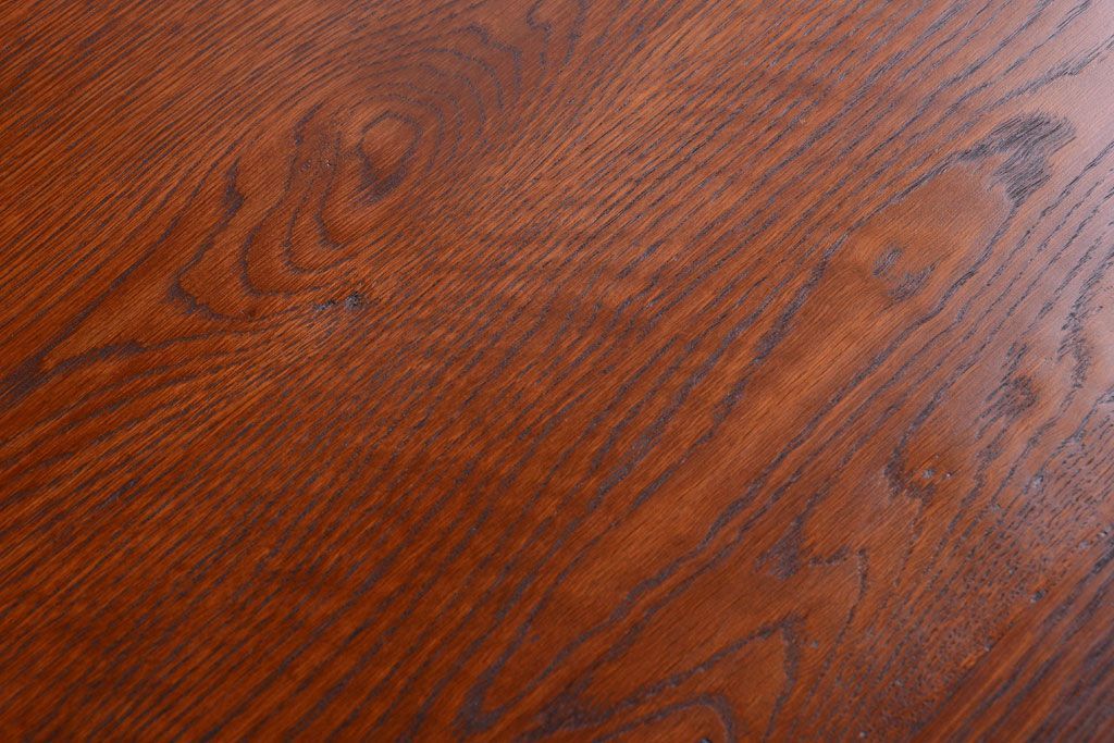 【リメイク・ダイニングテーブル】天板オーク材のダイニングテーブル