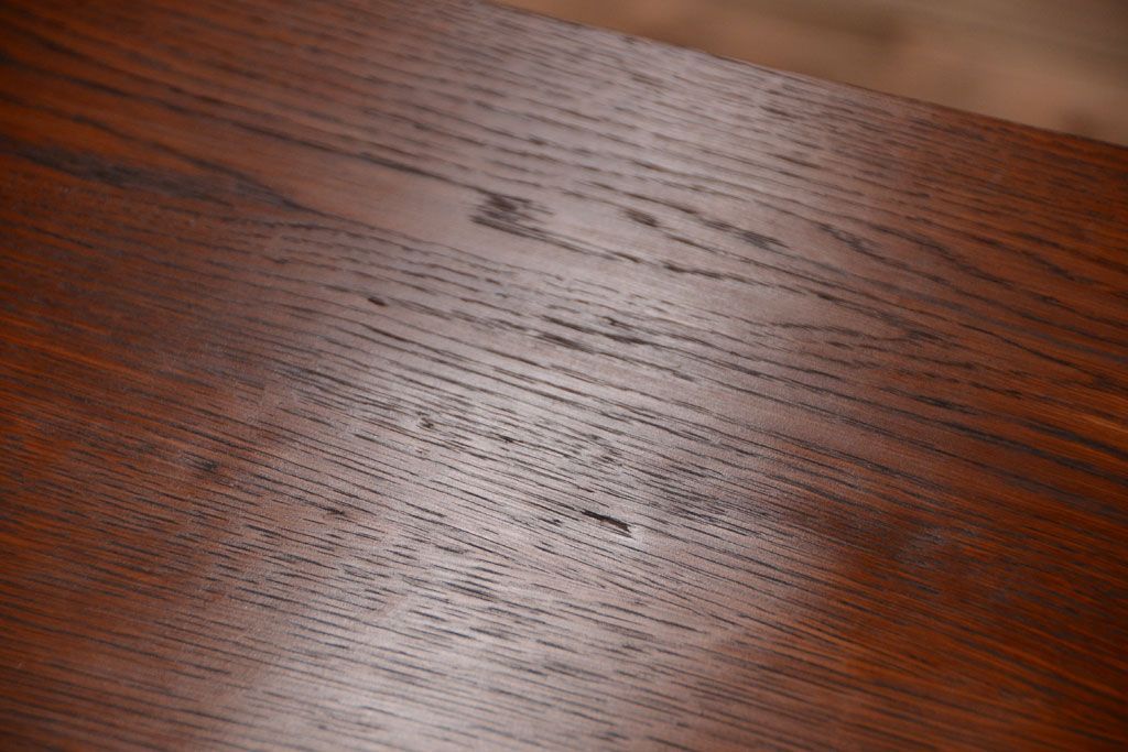 【リメイク・ダイニングテーブル】天板オーク材のダイニングテーブル