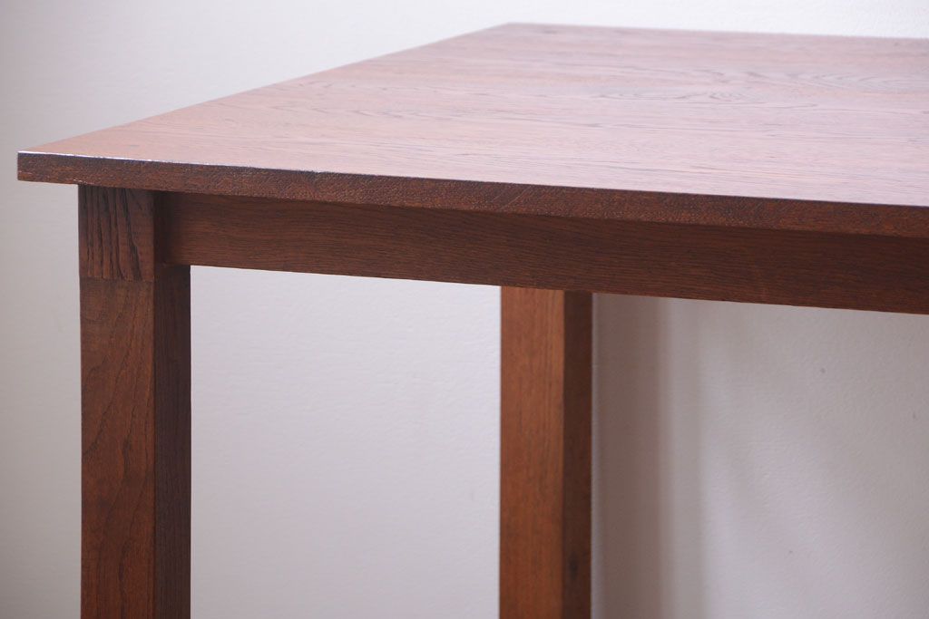 【リメイク・ダイニングテーブル】天板オーク材のダイニングテーブル