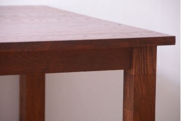 【リメイク・ダイニングテーブル】天板オーク材のダイニングテーブル