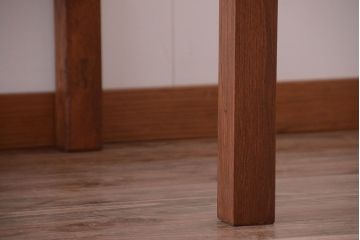 【リメイク・ダイニングテーブル】天板オーク材のダイニングテーブル