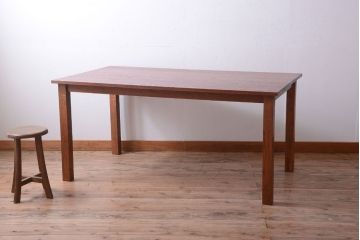【リメイク・ダイニングテーブル】天板オーク材のダイニングテーブル