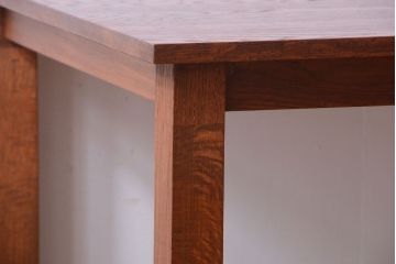 【リメイク・ダイニングテーブル】天板オーク材のダイニングテーブル