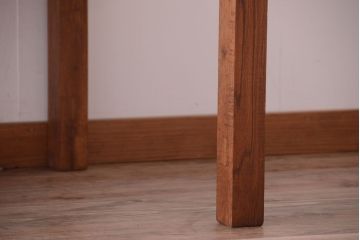 【リメイク・ダイニングテーブル】天板オーク材のダイニングテーブル