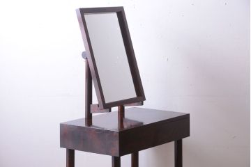 中古　民芸家具　シンプルでシックなドレッサー(鏡台)