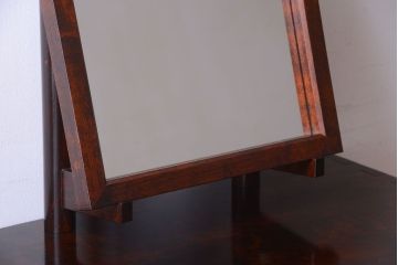 中古　民芸家具　シンプルでシックなドレッサー(鏡台)