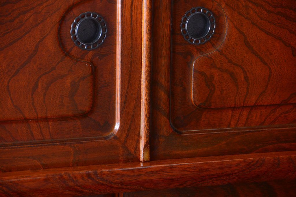 中古　民芸家具　超特大!高級重ね茶箪笥