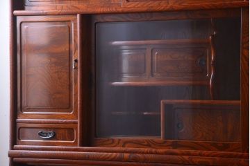 中古　民芸家具　超特大!高級重ね茶箪笥