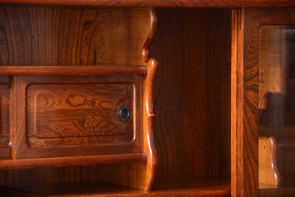 中古　民芸家具　超特大!高級重ね茶箪笥