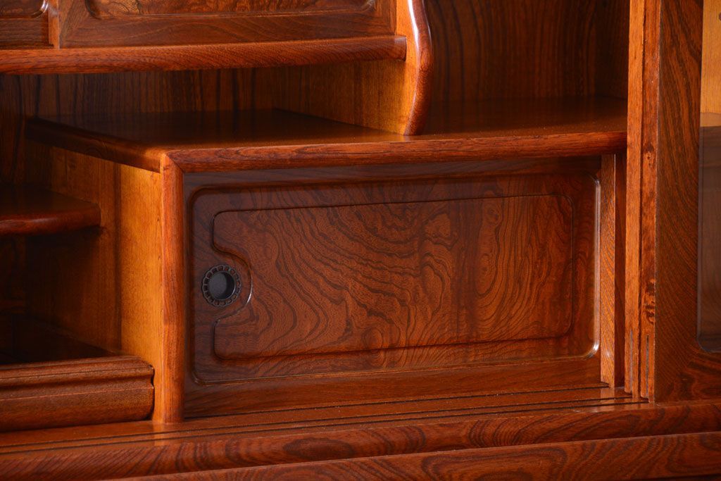 中古　民芸家具　超特大!高級重ね茶箪笥