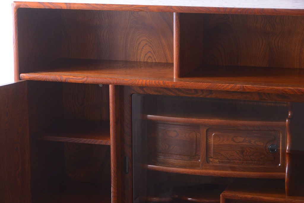 中古　民芸家具　超特大!高級重ね茶箪笥