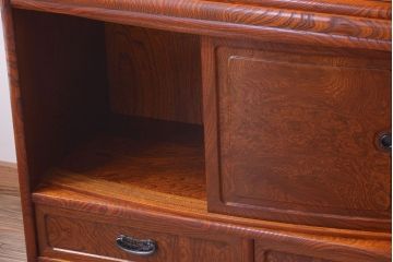 中古　民芸家具　超特大!高級重ね茶箪笥