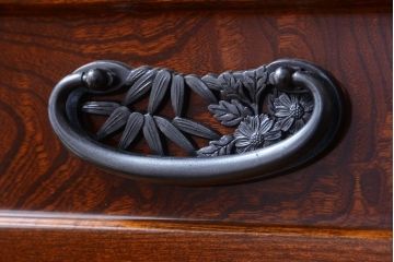 中古　民芸家具　超特大!高級重ね茶箪笥