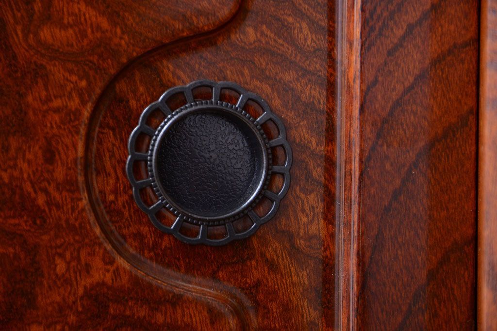 中古　民芸家具　超特大!高級重ね茶箪笥