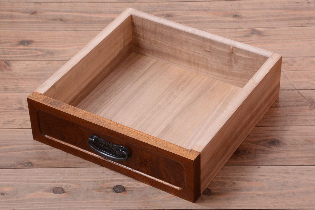 中古　民芸家具　超特大!高級重ね茶箪笥