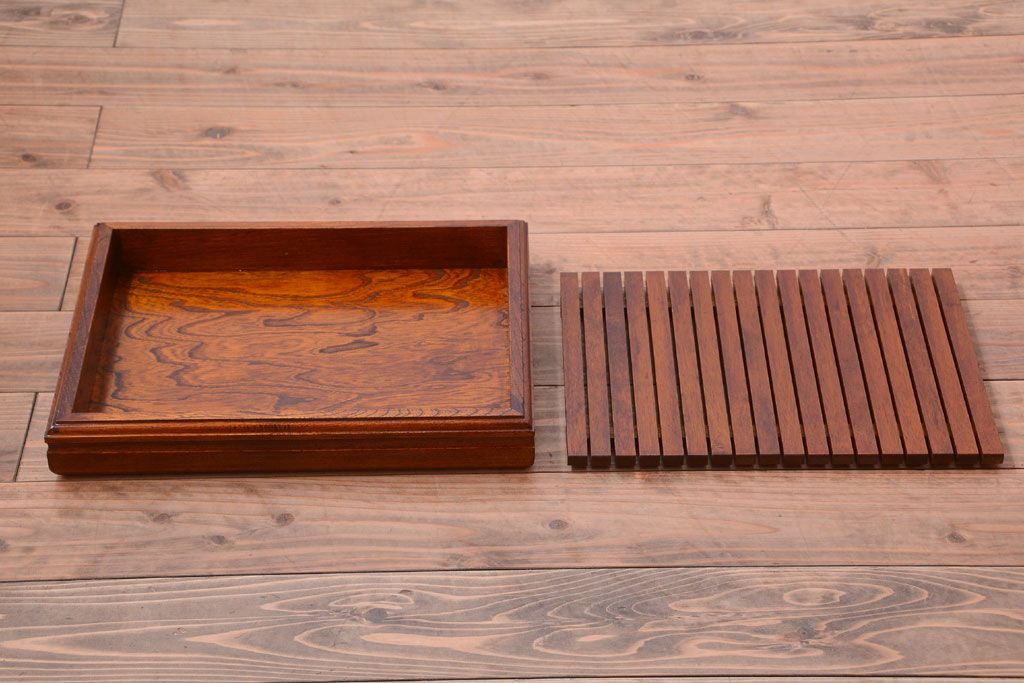 中古　民芸家具　超特大!高級重ね茶箪笥