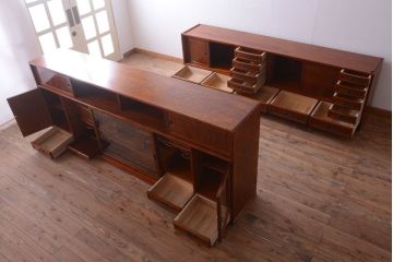 中古　民芸家具　超特大!高級重ね茶箪笥