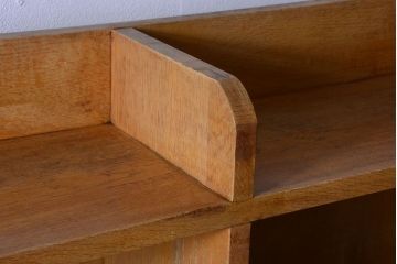 レトロ家具　昭和レトロ　大きなサイズ!厚手のナラ製アンティーク本棚