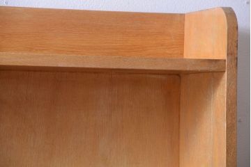 レトロ家具　昭和レトロ　大きなサイズ!厚手のナラ製アンティーク本棚